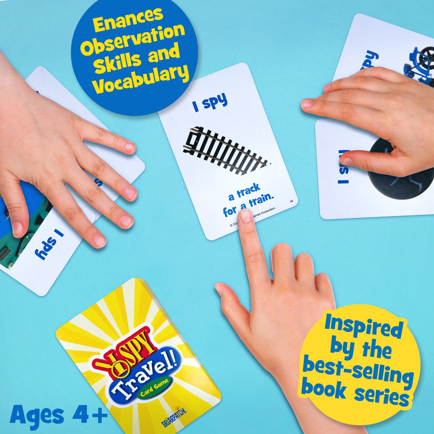 Briarpatch SPY Travel Card Game, based on the SPY books,For Preschool Kids, Ages 4+
