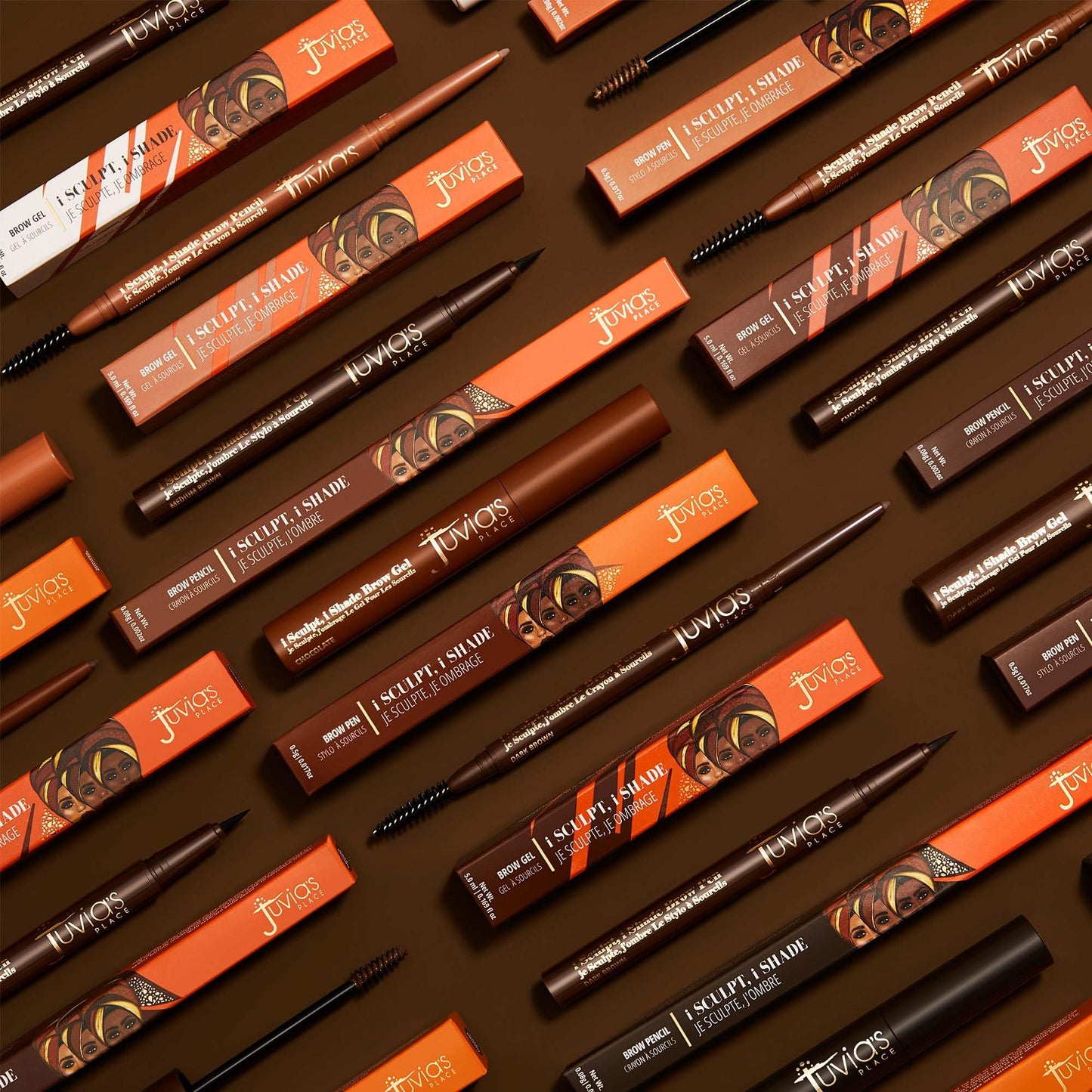 Juvia's Place iSculpt, iShade Eyebrow Gel - Dark Brown, Waterproof Gel for Eyebrows, Brows Enhancer Makeup, Brows Filler makeup, Tinted Brow…