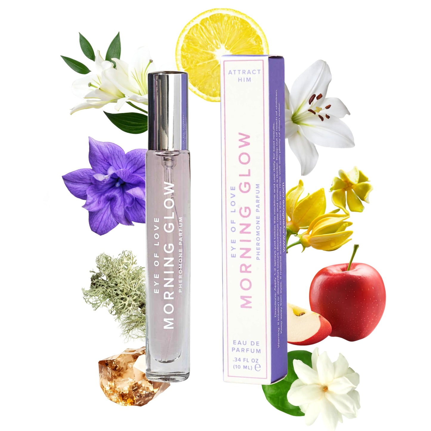 Eye Of Love Pheromone Parfum Set - Morning Glow, One Love, After Dark to Attract him- 30ml