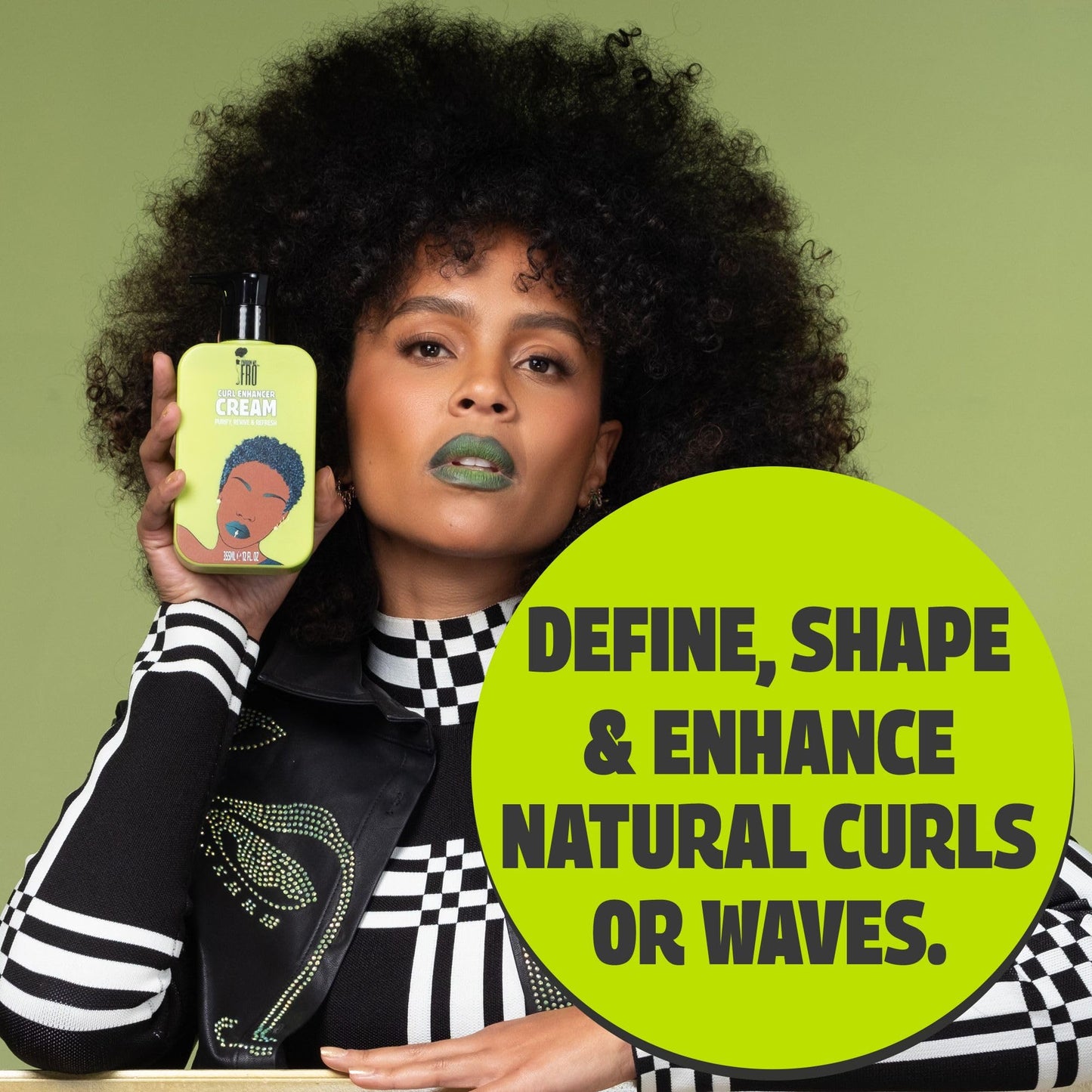 Pardon My Fro Curl Enhancing Cream - Long Lasting Hydrating Curl Cream for Defined, Bouncy Curls, Anti-Frizz, Lightweight Styling, Soft, Moisturizing