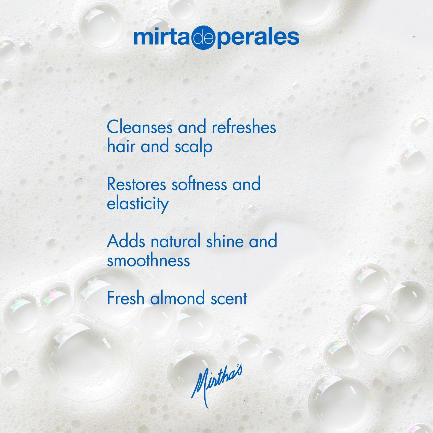 Mirta De Perales Milk Shampoo for Normal to Dry Hair | Gentle Protein-Rich Cleanser with Milk Protein, Silk Protein & Soy Extract | Restores Softness