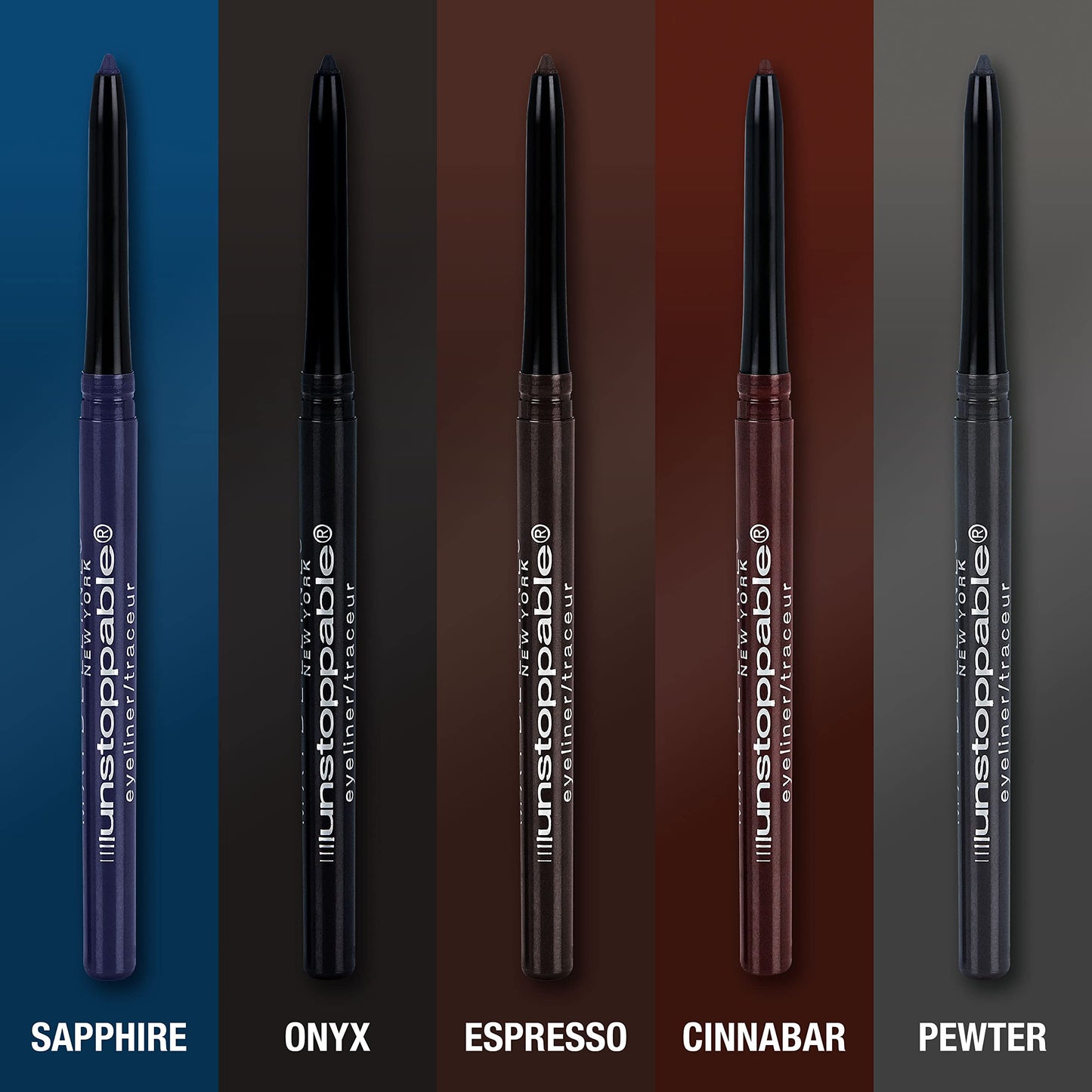 MAYBELLINE NEW YORK Unstoppable Eyeliner Carded, Pewter, 0.01 Ounce