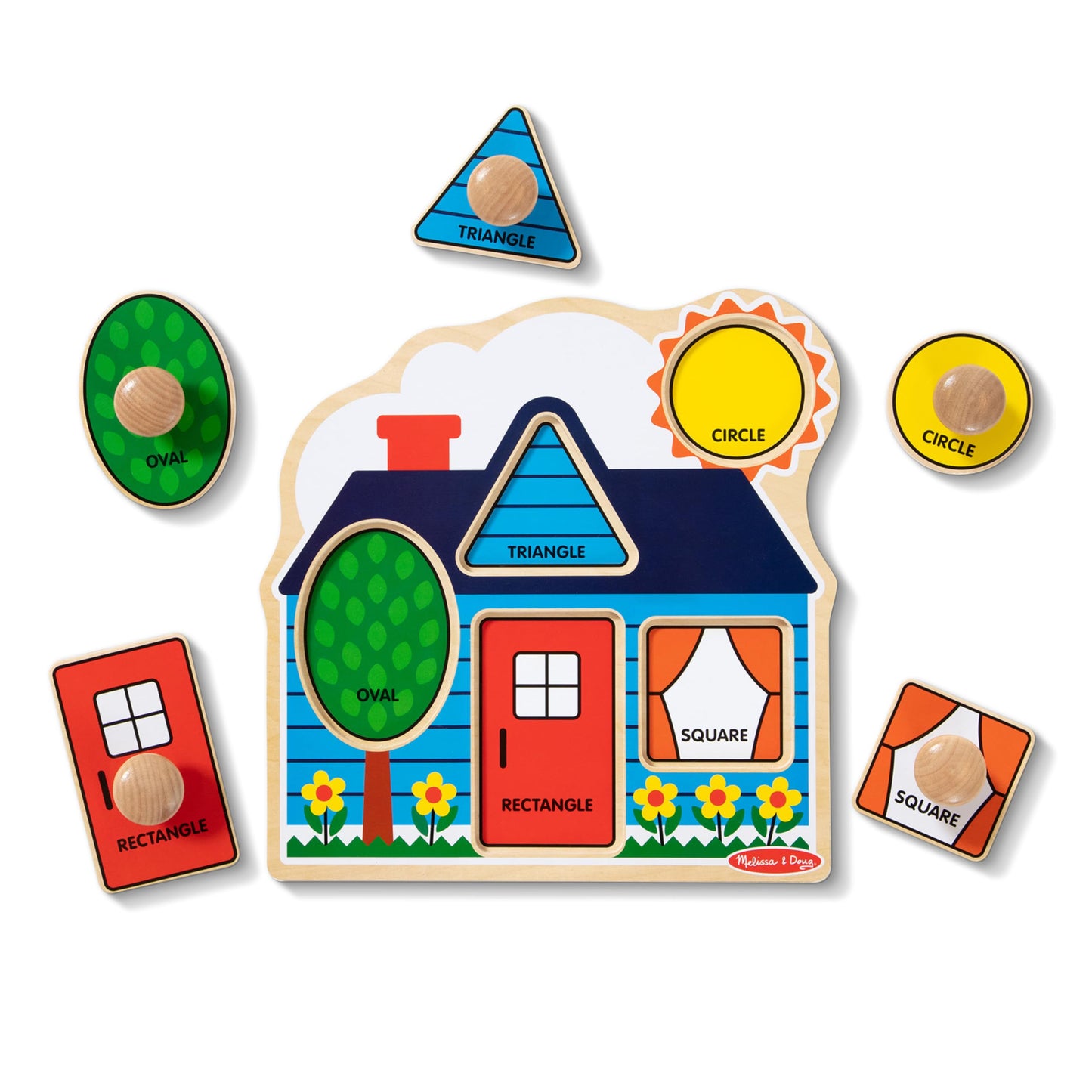 Melissa & Doug First Shapes Jumbo Knob Wooden Puzzle