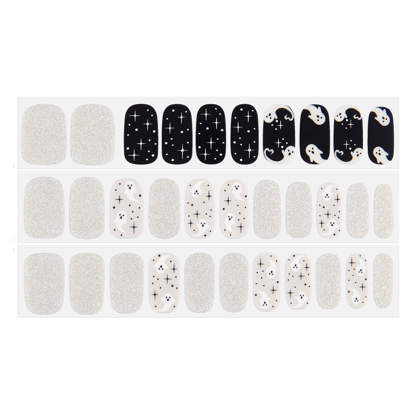 Dashing Diva Gloss Nail Strips - Ghostly Touch | UV Free, Chip Resistant, Long Lasting Gel Stickers | 32 Wraps, 1 Prep Pad, 1 File Beauty & Personal Care Dashing Diva