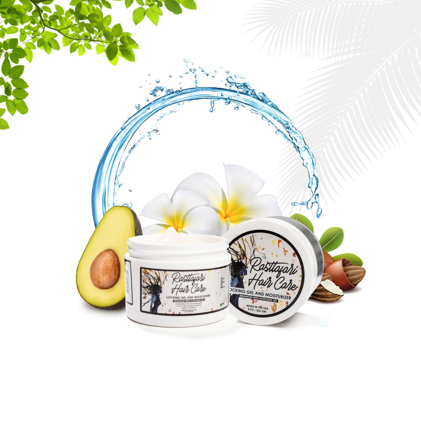 Rastta Locs Locking Gel and Moisturizer with Avocado Oil for Dreadlocks - 8oz