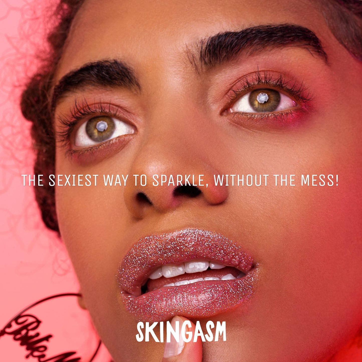 SKINGASM All Over Glitter Balm - The Sexiest Sparkle - Glitter for Your Lips, Eyes, Face, Body & Hair - Cruelty- Free- Glitter Eyeshadow - Vegan