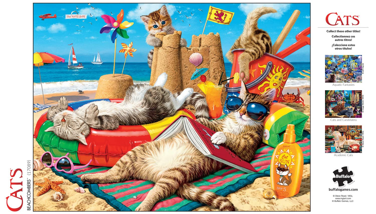 Buffalo Games 750-Piece Puzzle – Steve Read Beachcombers – Challenging Jigsaw for Adults, 24" x 18", Perfect for Game Nights