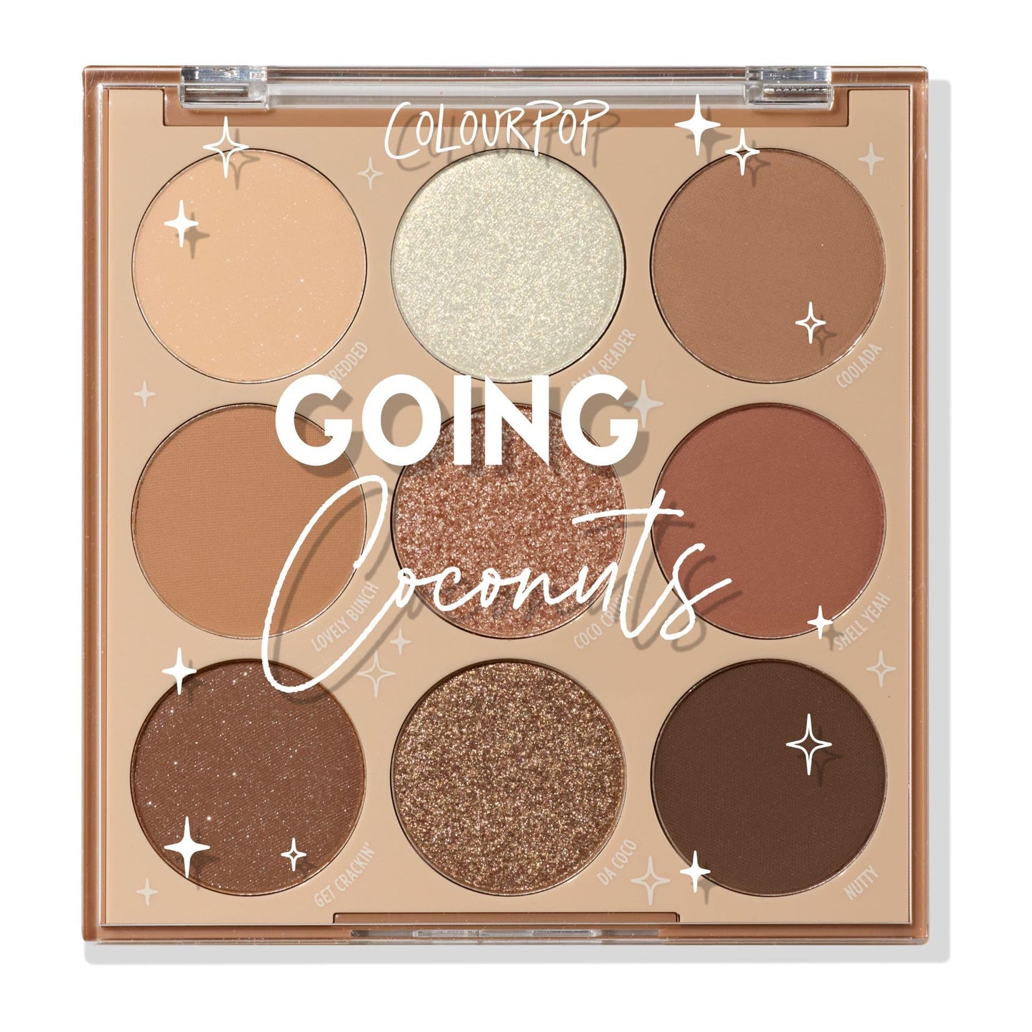 ColourPop Going Coconuts Eyeshadow Palette - Cool-Toned Neutral Eyeshadow Palette with Ultra-Velvety and Silky Finishes - High-Pigment Eye Makeup Beauty and Personal Care ColourPop