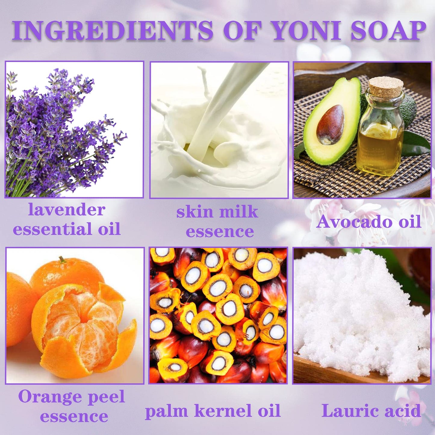 2 PCS Yoni Soap Bars for Women, 100% Handmade Natural PH Balanced & V Cleansing Bar Soap for Women, Natural Soap Bar with Bubble Foam Net, Bath Wash