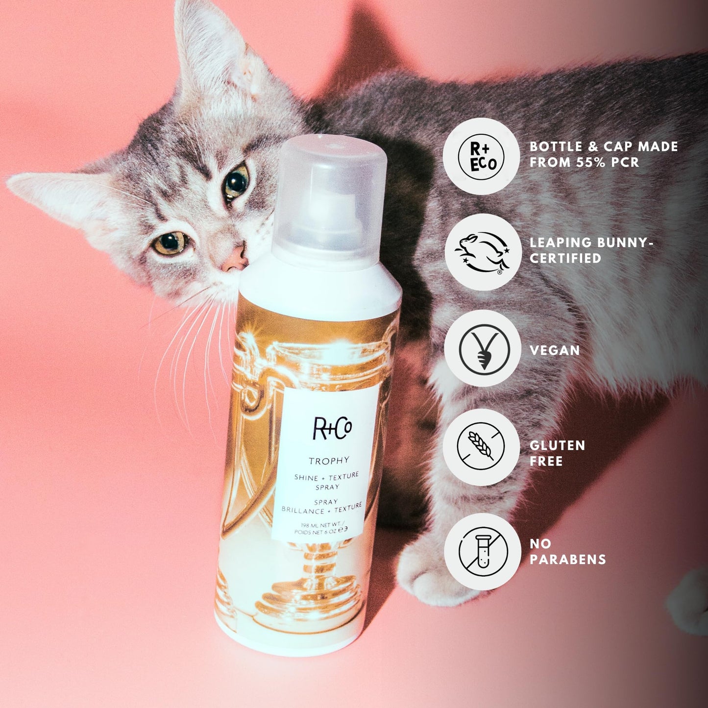 R+Co Trophy Shine + Texture Spray 198 ml / 6 oz