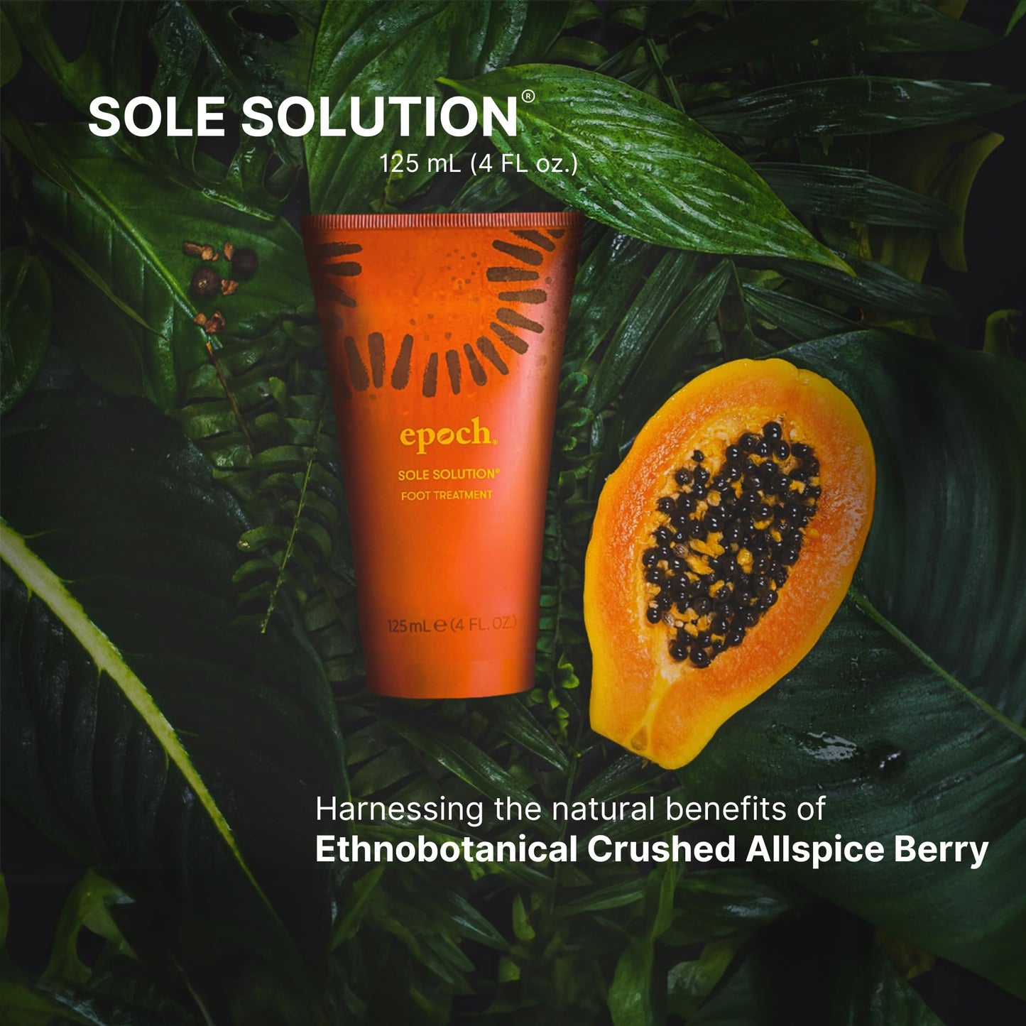 Nu Skin Epoch Sole Solution Foot Cream 4oz – Urea Formula Repairs Dry, Cracked Heels & Feet, Moisturizing Lotion for Smooth, Healthy Skin