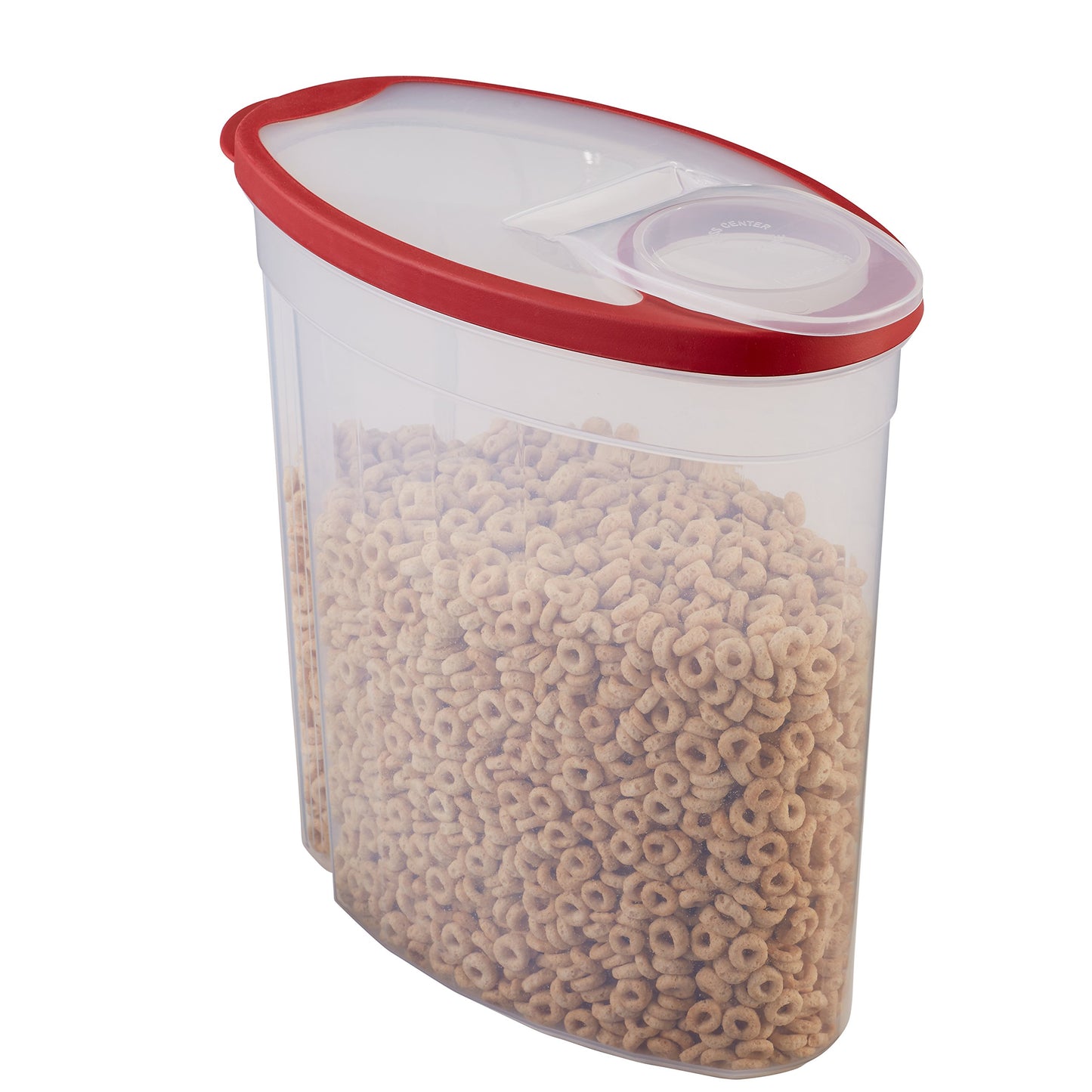 Rubbermaid Flex and Seal Cereal Keeper, 1.5 Gallon, BPA-Free, Clear with Red Lid, Airtight
