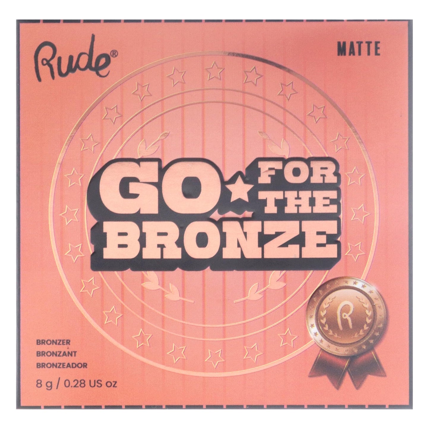 Go for the Bronze - Did Not Break The Ribbon by Rude Cosmetics for Women - 0.28 oz Bronzer