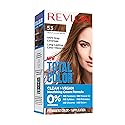 Revlon Total Color Permanent Hair Color, Clean and Vegan, 100% Gray Coverage Hair Dye, 53 Medium Golden Brown