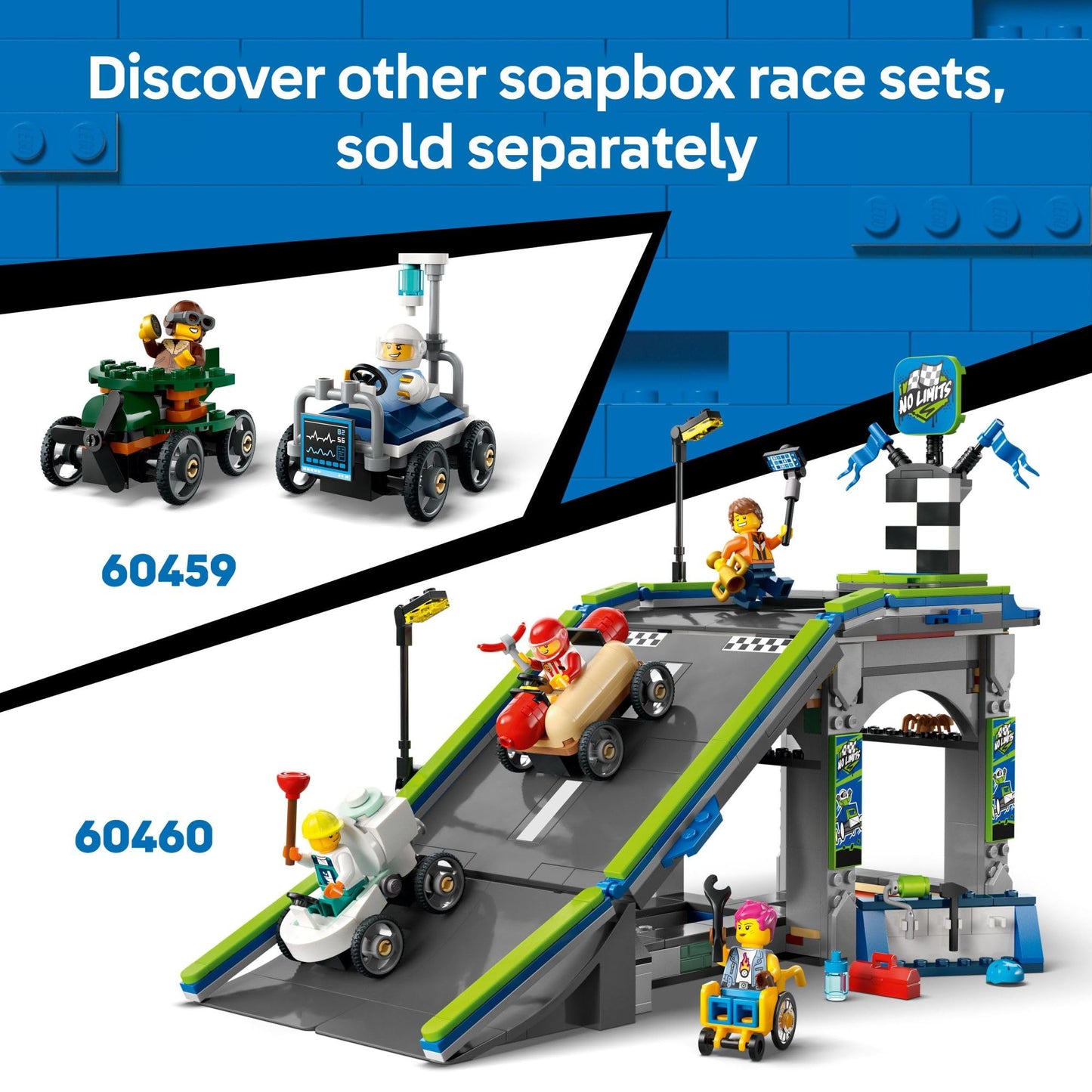 LEGO City Pizza vs. Fire Truck Race Car Pack 60458, Building Toy for Kids Ages 5+, Includes Chef & Firefighter Minifigures, Gift Idea