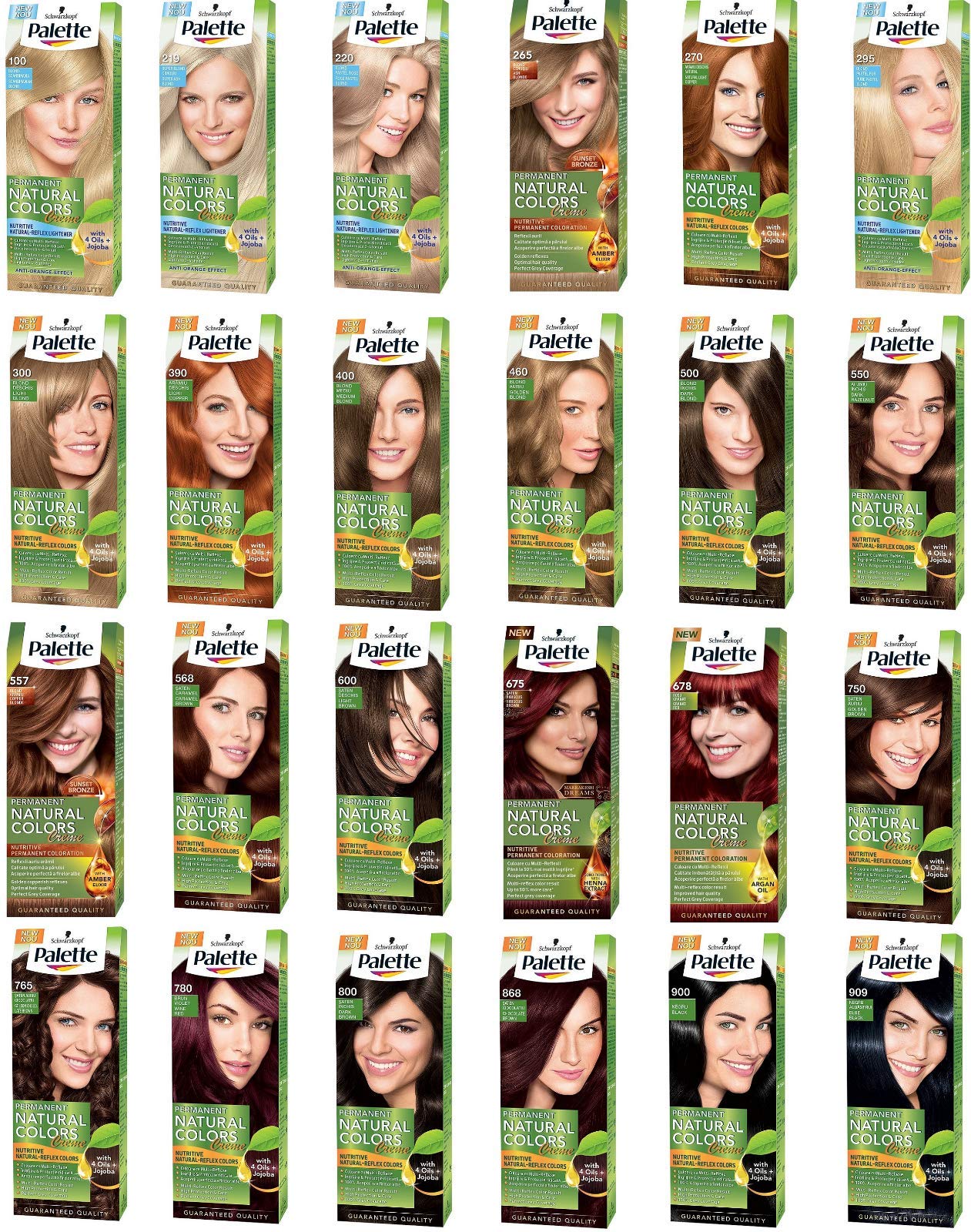Palette Natural Colors Nourishing Permanent Hair Dye Cream 800 Dark Brown