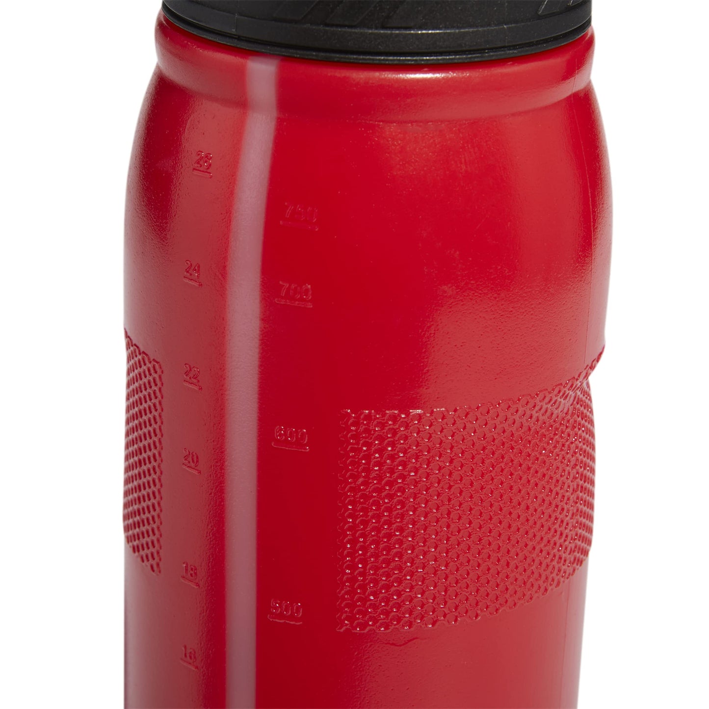 adidas 750 ML (28 oz) Stadium Refillable Plastic Sport Water Bottle, Scarlet Red/Black, One Size