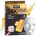 Azure Cosmetics 24K Gold Firming Face Mask- Anti Aging, Hydrating, Toning & Firming Facial Mask - Helps Reduce Wrinkles & Fine Lines with Hyaluronic