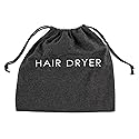 Jerdon 12” x 12” Gray Hair Dryer Bag with Drawstring