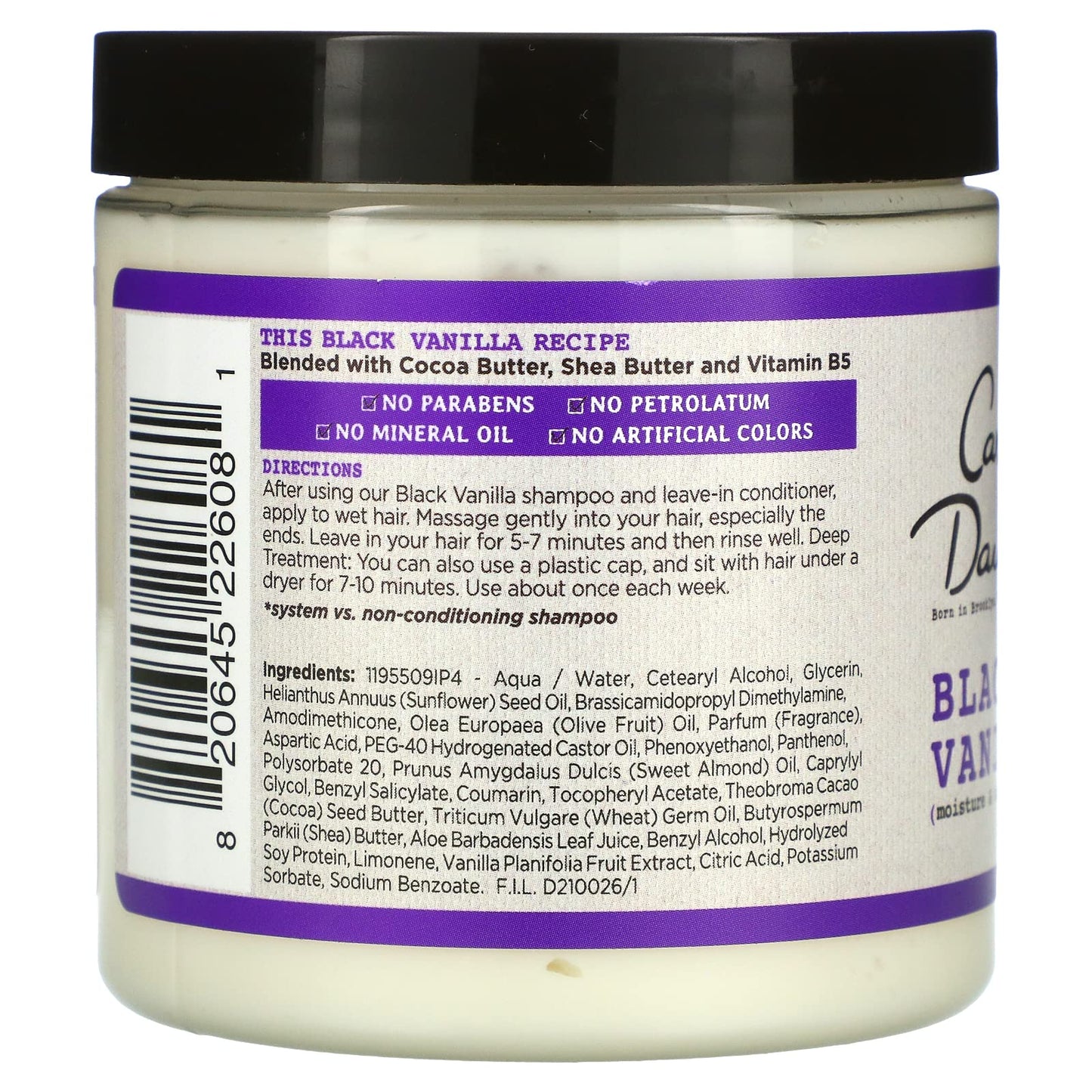 Carol's Daughter Black Vanilla Moisture & Shine Hair Smoothie, 8 Ounce
