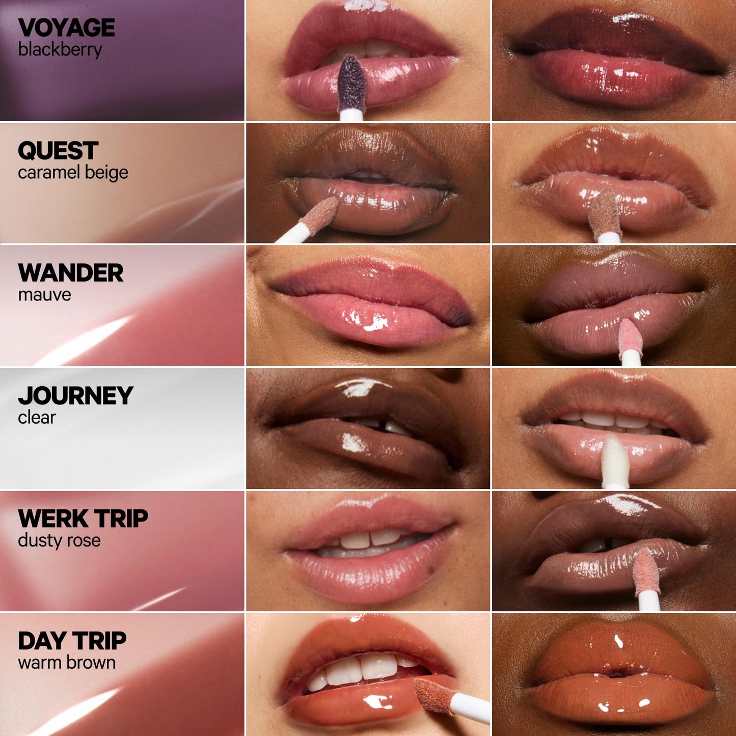 Milk Makeup Odyssey Lip Gloss - Non-Sticky, Hydrating + Sheer-Tinted Gloss with Long-Lasting, High Shine Finish - Vegan Formula Nourishes with Jojoba