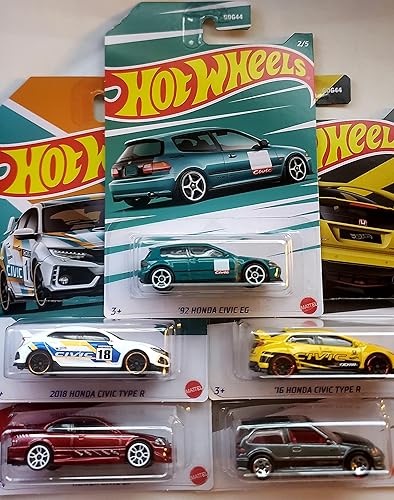 Hot Wheels 2022 Honda Civic Anniversary Set,(HDH20)