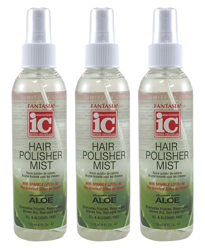 Fantasia Ic Hair Polisher Mist 6 Ounce Pump (177ml) (3 Pack)