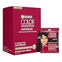 Garnier Color Sensation Root Retouch, Demi Permanent Hair Dye for Roots with 100% Gray Coverage and No Ammonia, Dark Brown Hair Dye 4.0, Pack of 6