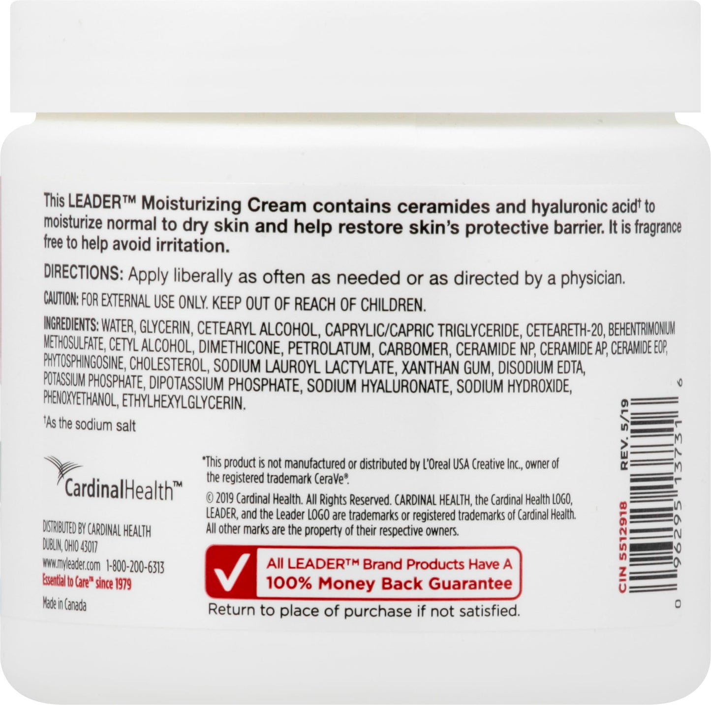 Leader Moisturizing Cream 16Oz