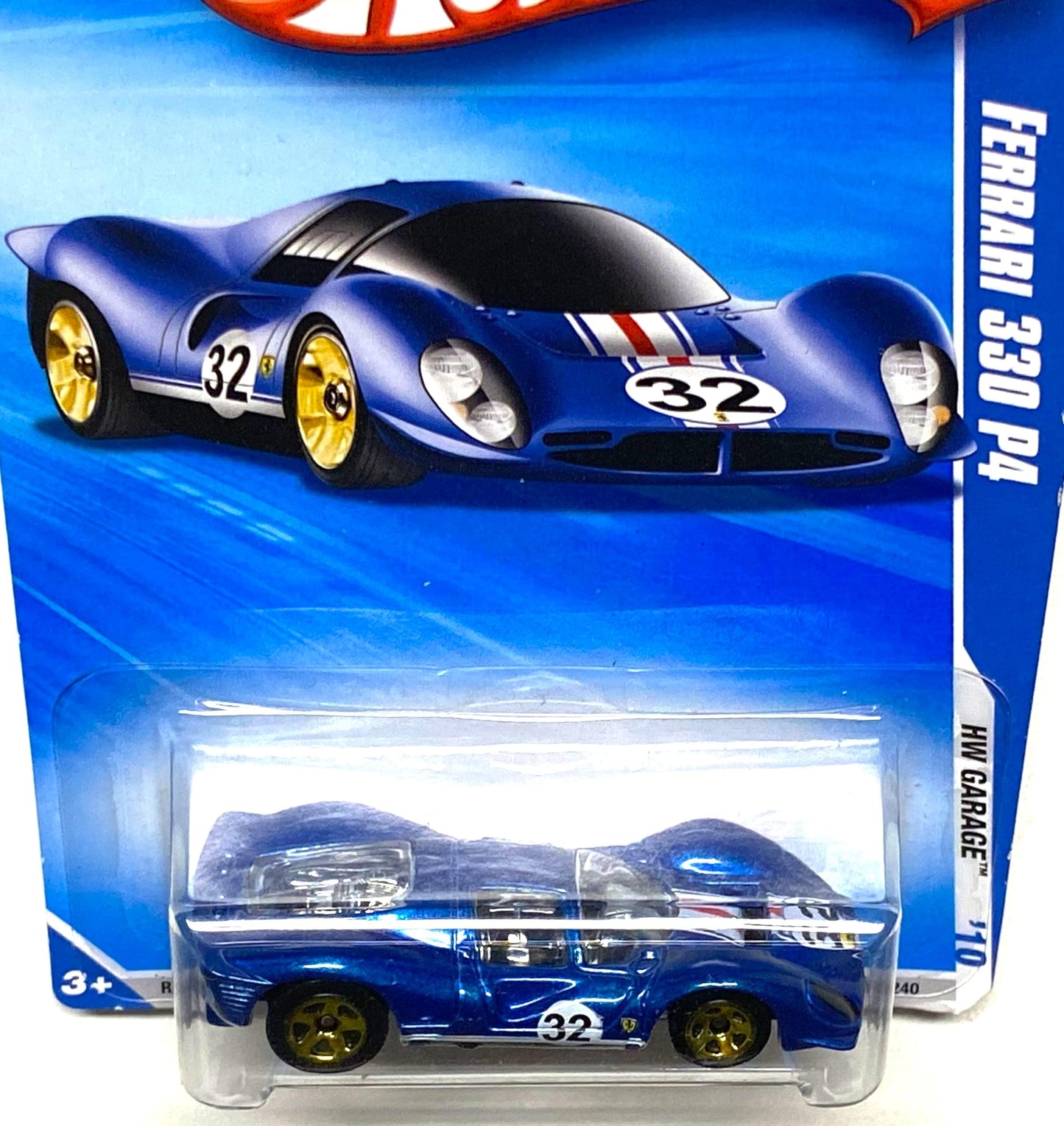 Hot Wheels 2010-076/240 HW Garage 08/10 Ferrari 330 P4 1:64 Scale