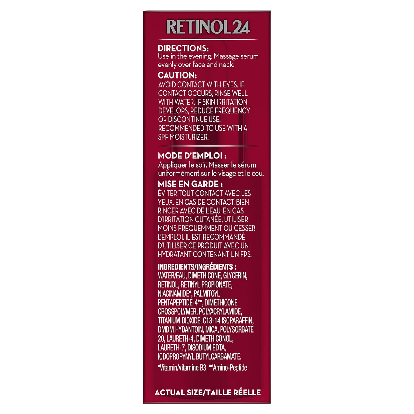 Olay Retinol 24 MAX Night Smoothing Serum, Fragrance - Free, 1.3 Oz