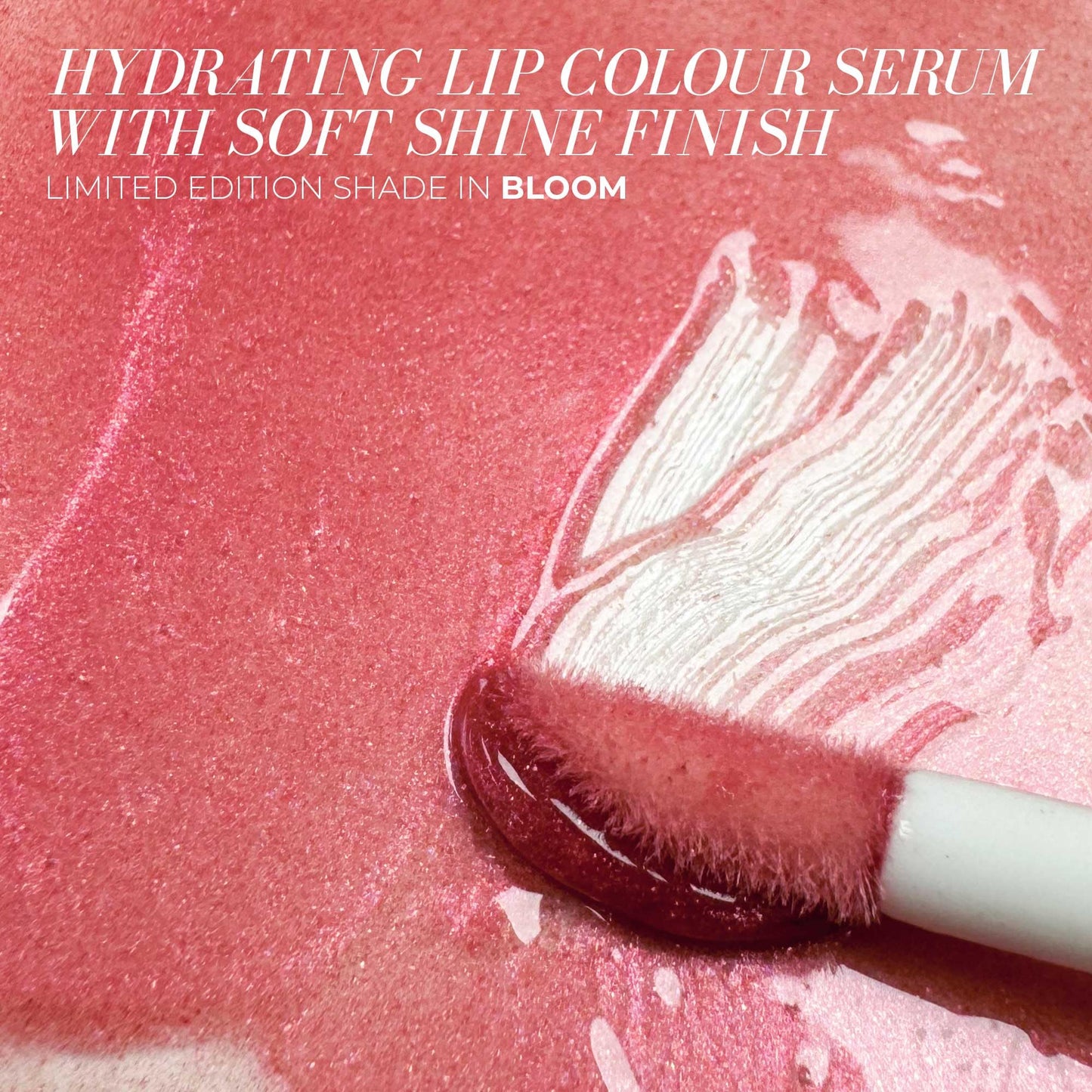 FITGLOW Beauty Lip Colour Serum | Hydrating Lip Gloss | Plumping Anti-Aging Lip Treatment | Natural Shine with Pomegranate Sterols & Collagen |