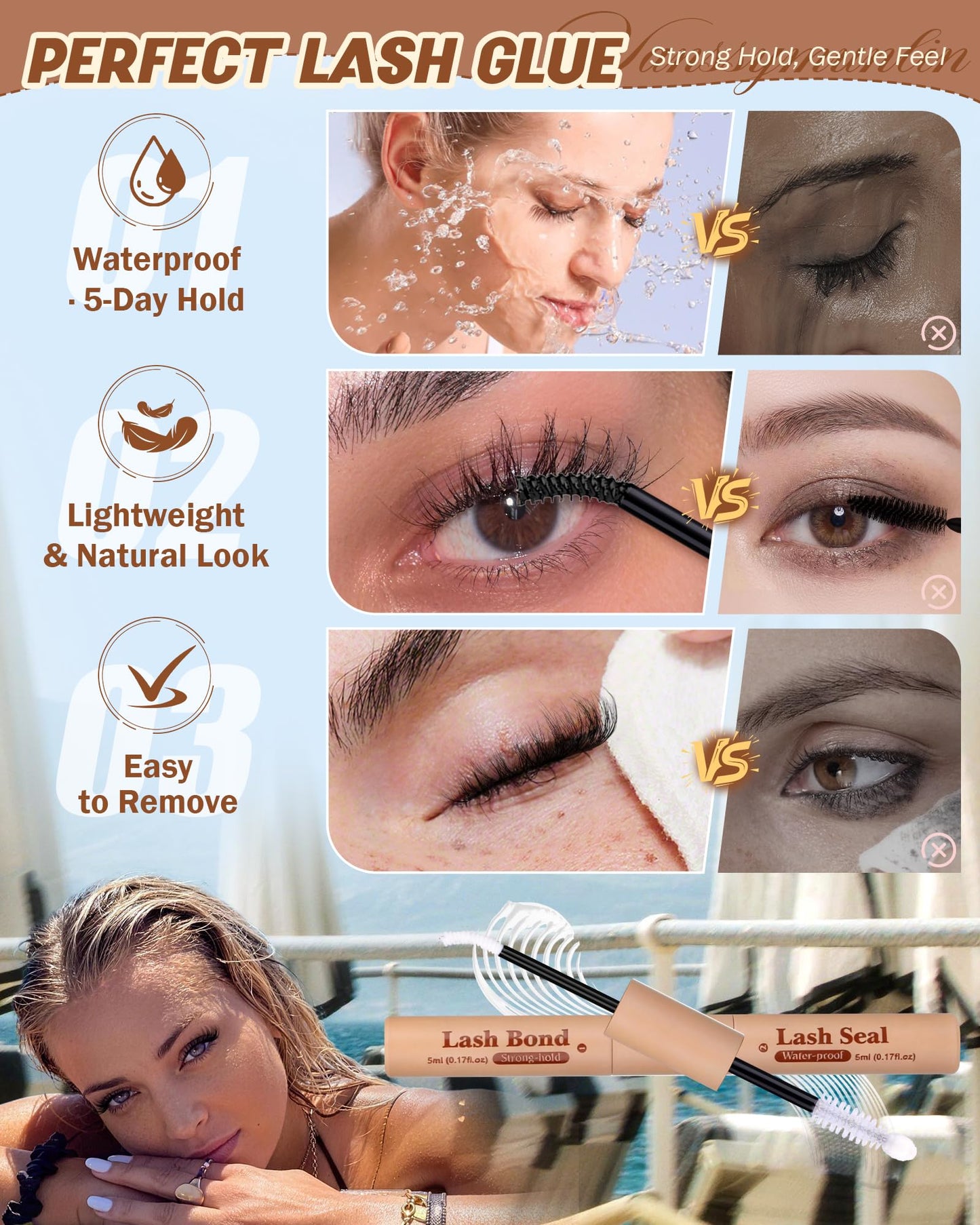 Wispy Spider Lash Clusters Kit, Natural Breeze Eyelash Clusters Kit D Curly Lashes Cluster Kit 8-16mm Spider Cluster Eyelash Extensions Reusable Beauty and Personal Care Vanssymunlin