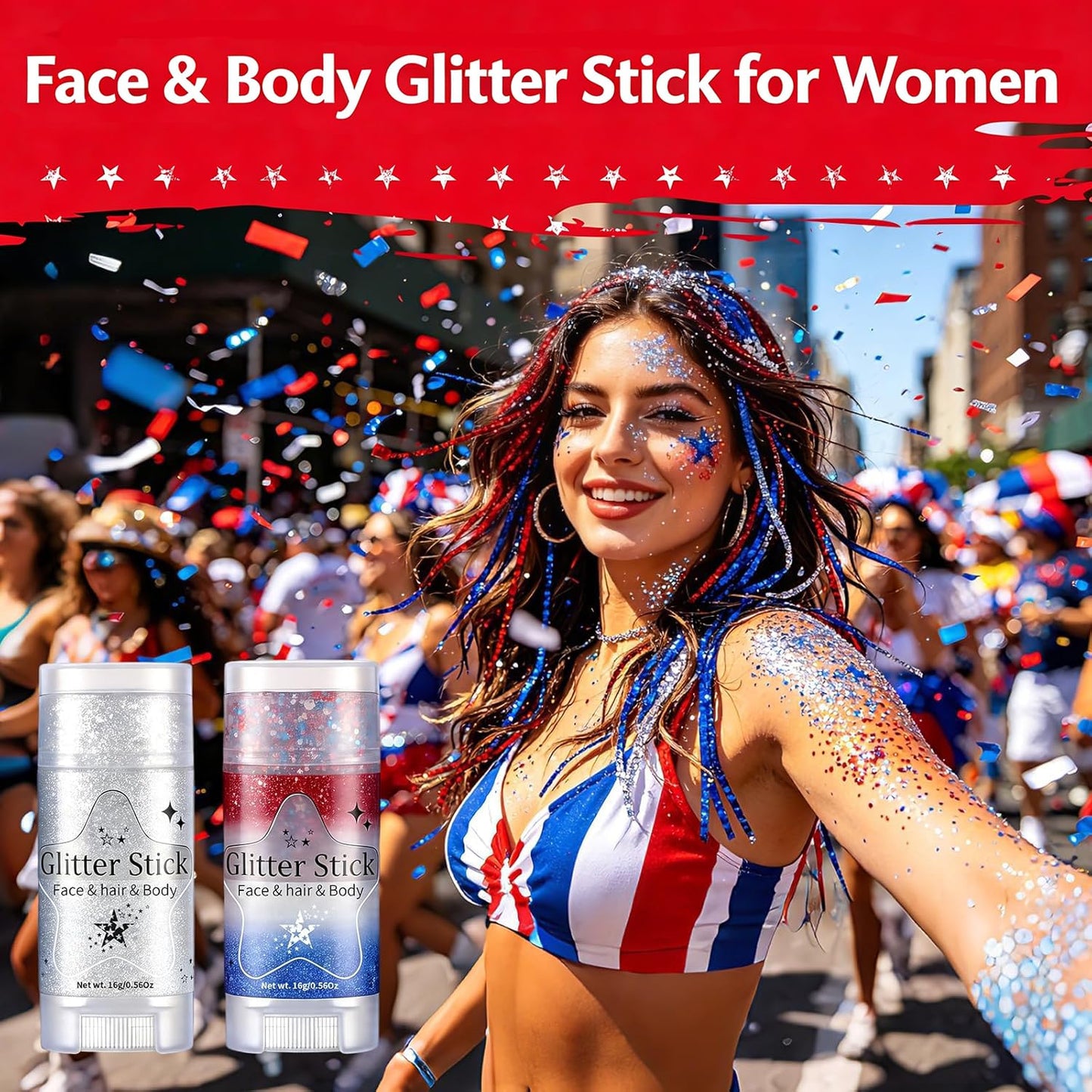AROIC 14 Pcs Body Glitter - 7 Colors Mermaid Fairy Sparkle Makeup, Face & Hair Glitter Gel for Women Match with Mermaid Costume, Concerts Rave Beauty and Personal Care AROIC