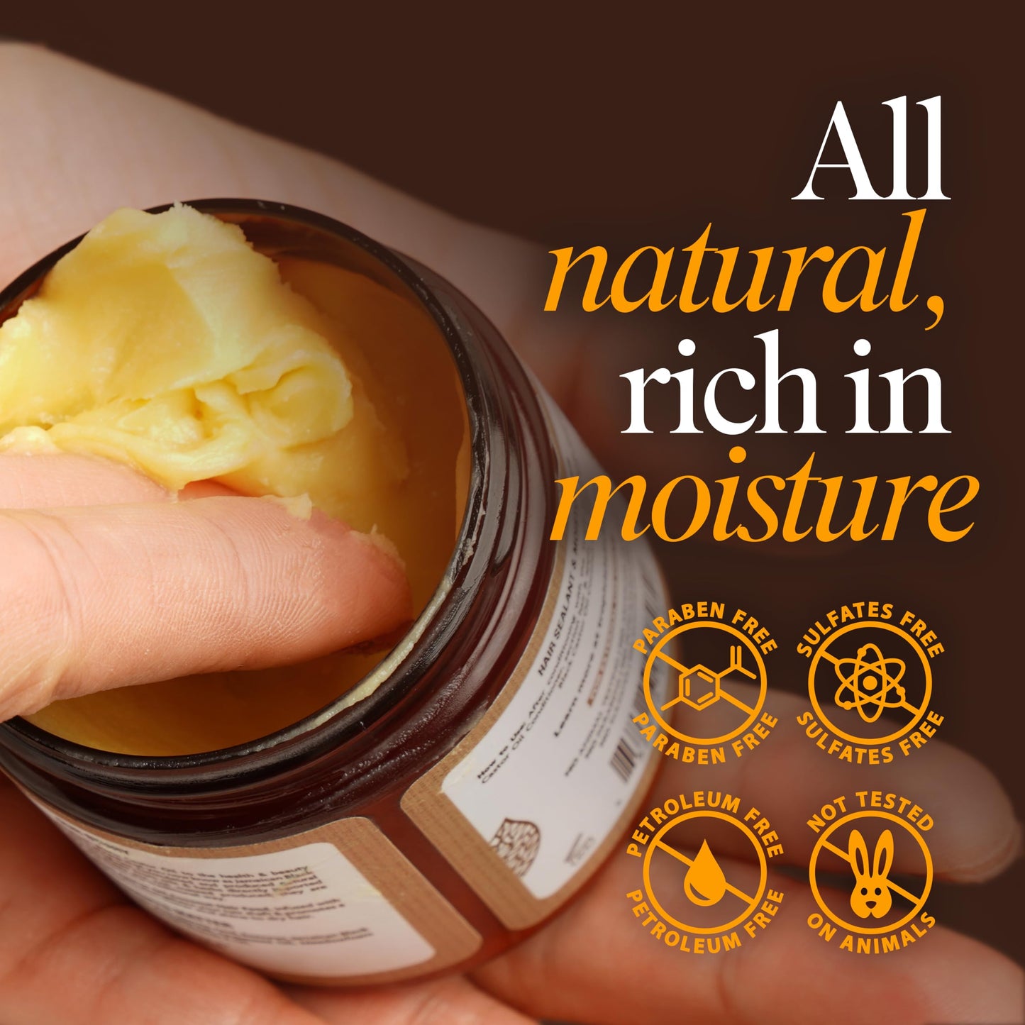 All Natural Black Castor Oil Hair Food | moisturize, thicken, strengthen & increase hair growth | Traditional Handmade Jamaican Black Castor Oil