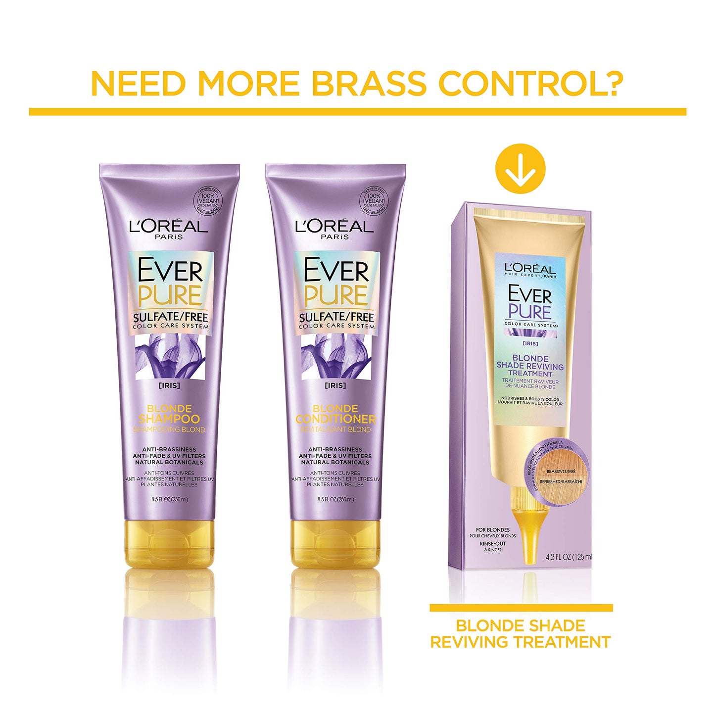 L'Oréal Paris EverPure Blonde Conditioner Sulfate Free, 8.5 fl. oz.