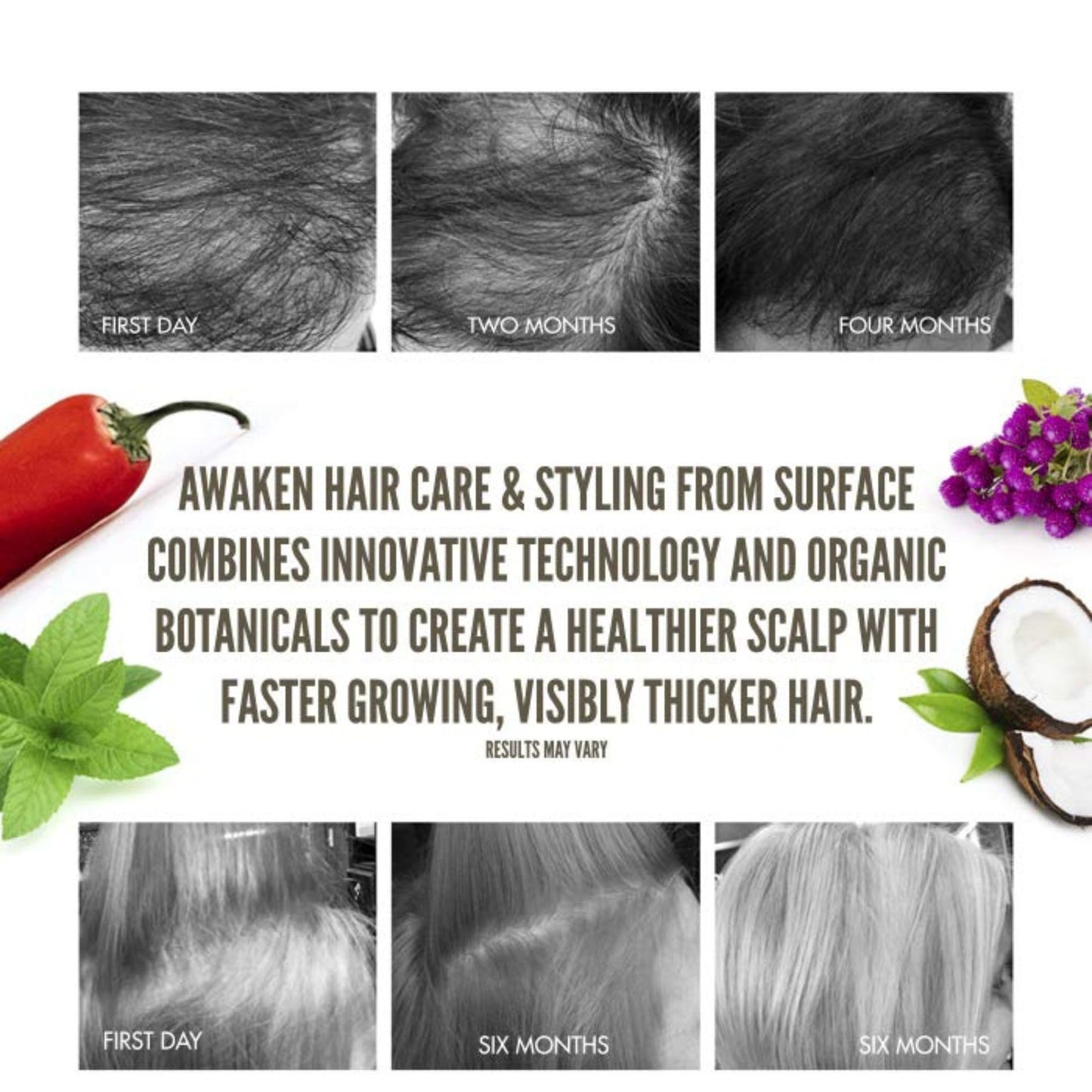 SURFACE Hair Awaken Finishing Spray, Thicken, Rejuvenate And Revitalize With A Firm Hold, Vegan And Paraben Free, 10 Fl. Oz.