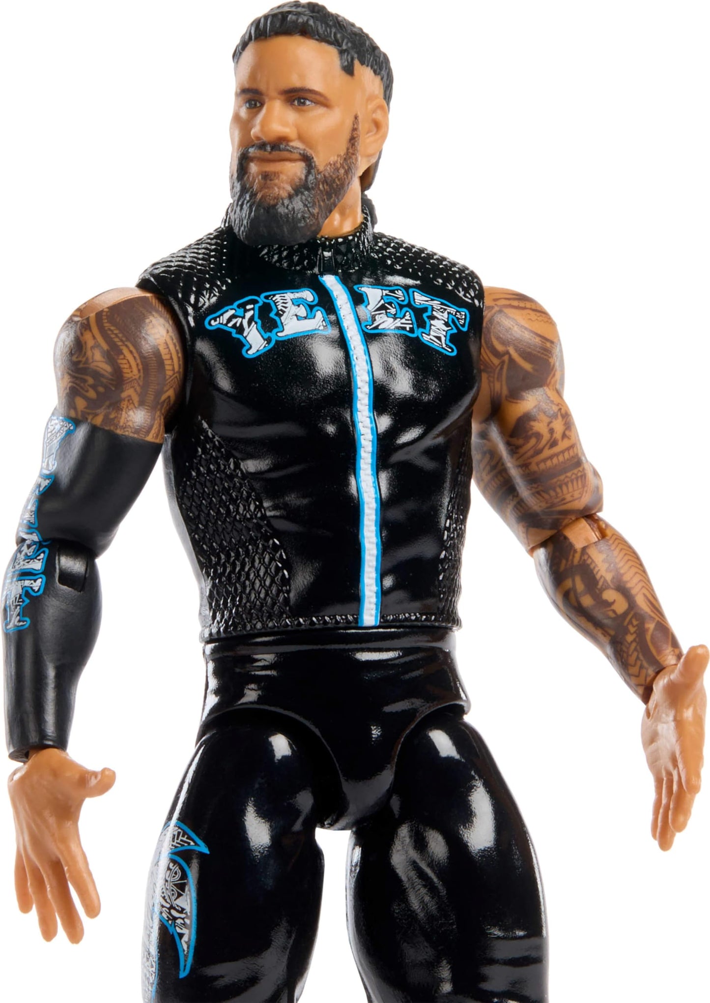 Mattel WWE Jey USO Action Figure, Main Event Series #157, 6-inch Collectible Superstar with 14 Articulation Points & Life-Like Look