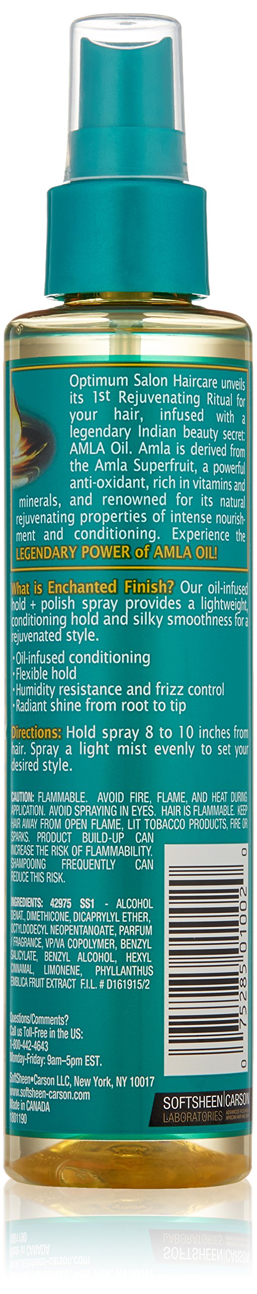 Optimum Care Amla Legend Enchanted Hold Finish and Polisher Spray, 6.1 Fluid Ounce