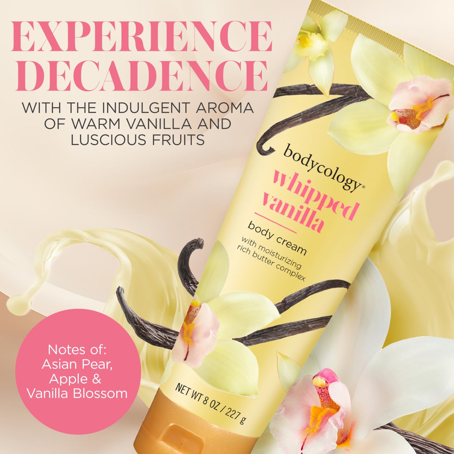 Bodycology Shea Butter Body Cream, Whipped Vanilla, 8 oz Beauty and Personal Care Bodycology