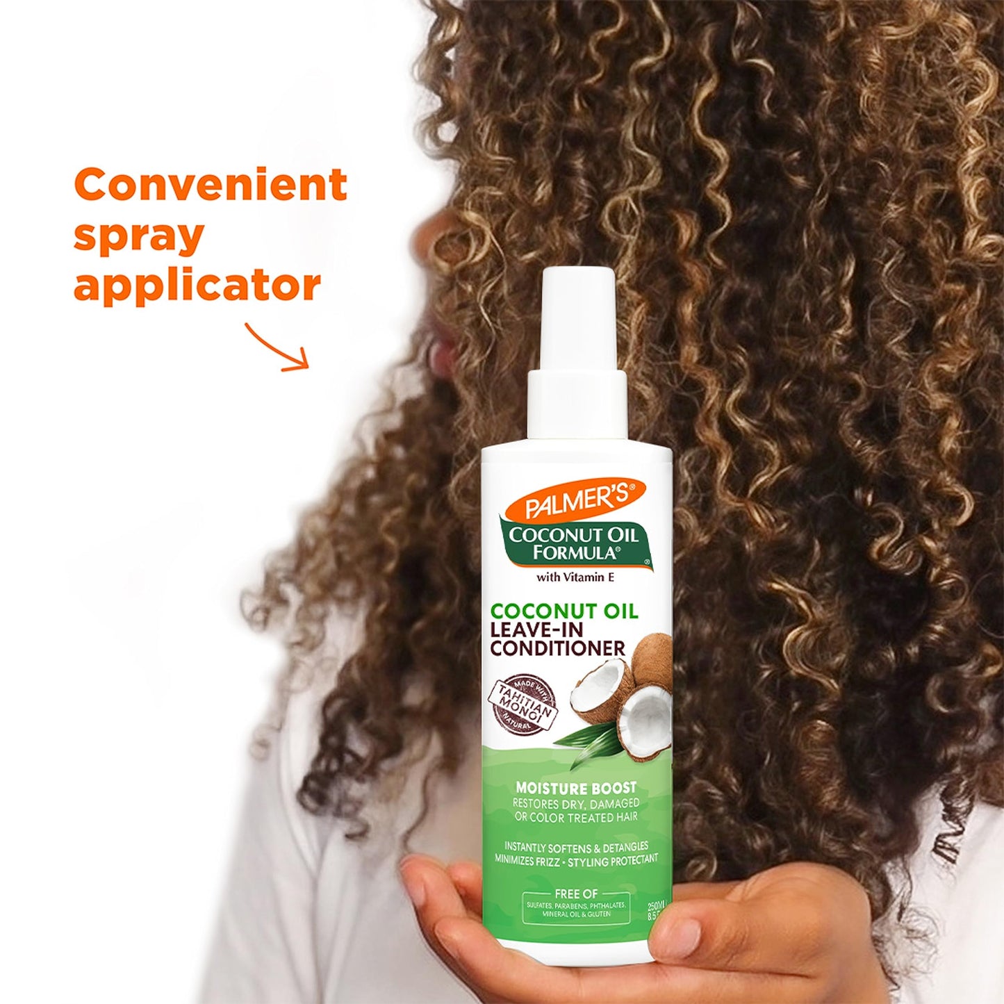 Palmer's Coconut Oil Formula Moisture Boost Leave-In Conditioner Spray, Instantly Detangle, Hydrate and Strengthen Textured and Curly Hair, 8.5 Ounce Beauty and Personal Care Palmer's
