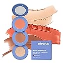 Alleyoop Stack The Odds - Stackable Makeup Palette - Cream Blush, Contour, Bronzer & Highlighter - Blendable Cream Make up Palette - Natural, Glowy