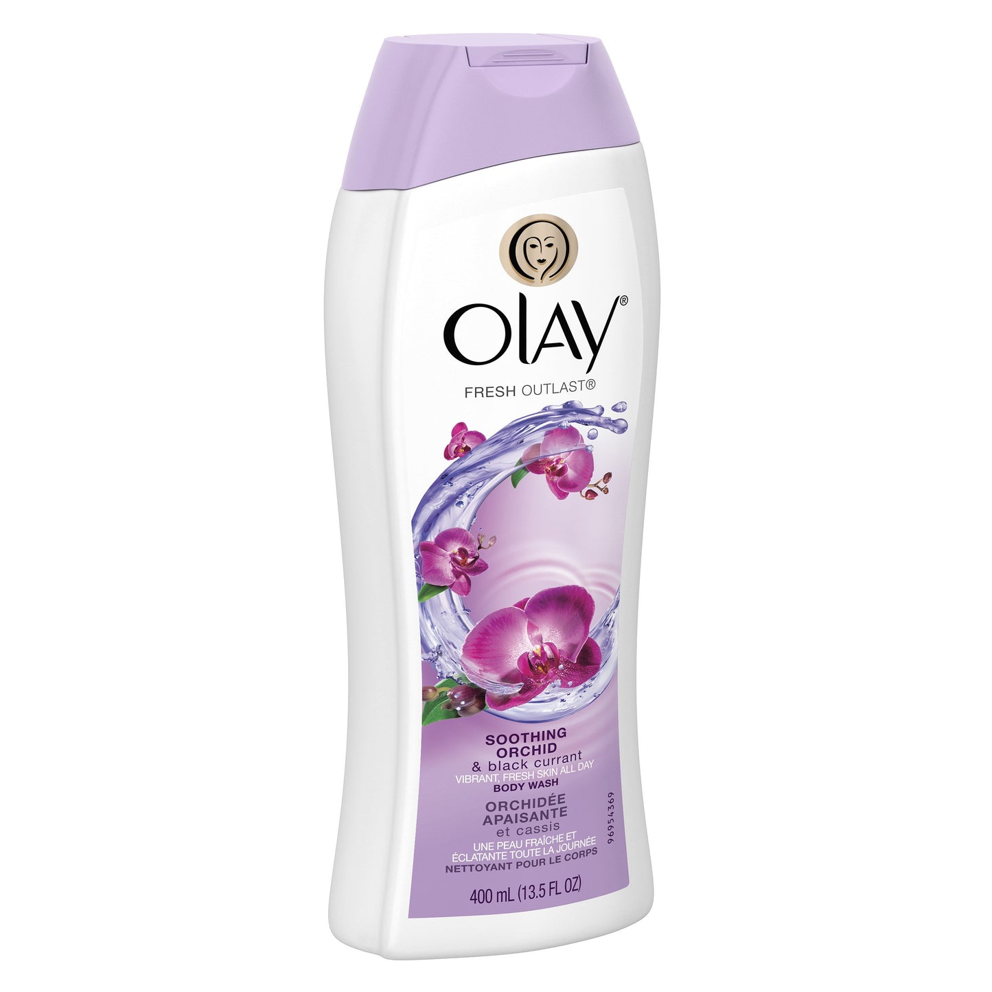 Olay Fresh Outlast Soothing Orchid & Black Currant Body Wash 13.5 oz, Packaging May Vary