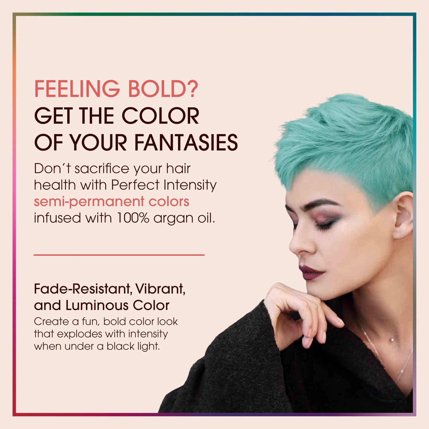 One 'n Only Perfect Intensity Semi Permanent Hair Color - Vibrant Hair Dye Made with Argan Oil - Delivers Vibrant, Accurate Color - No Developer