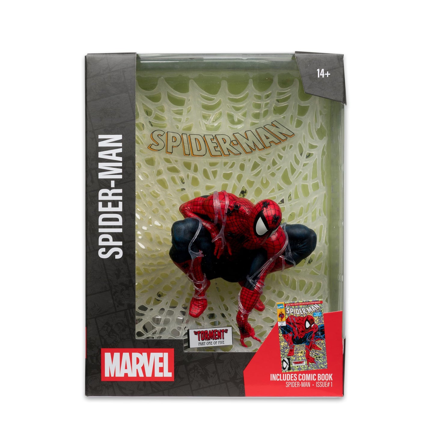 McFarlane Toys - Marvel Spider-Man 1:6th Scale Collectible with Scene (Spider-Man #1)