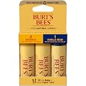 Burt's Bees Moisturizing Lip Balm, 2 Original Beeswax and 1 Vanilla Bean, 100% Natural Origin, 0.34 Ounce Each, 3 Paper Tubes, Pack May Vary