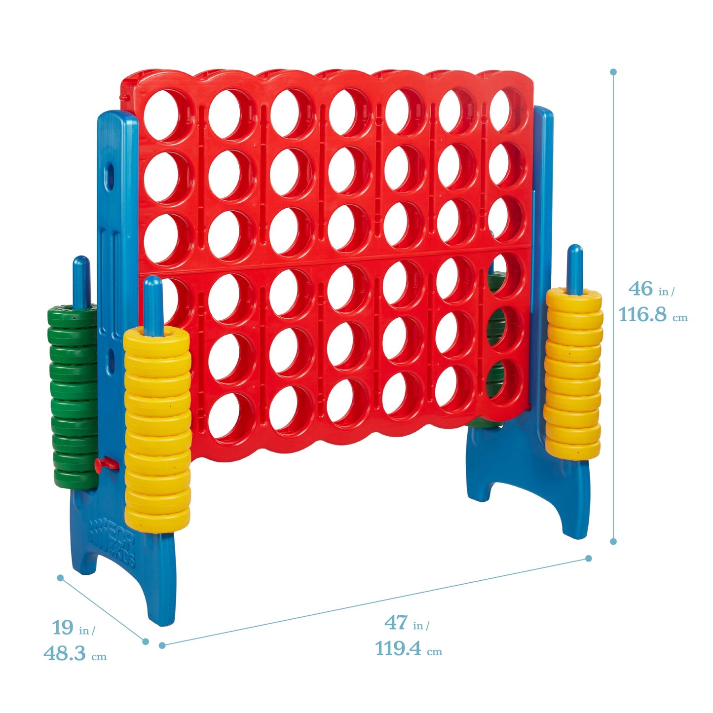 ECR4Kids Jumbo 4-To-Score, Giant Game, Assorted
