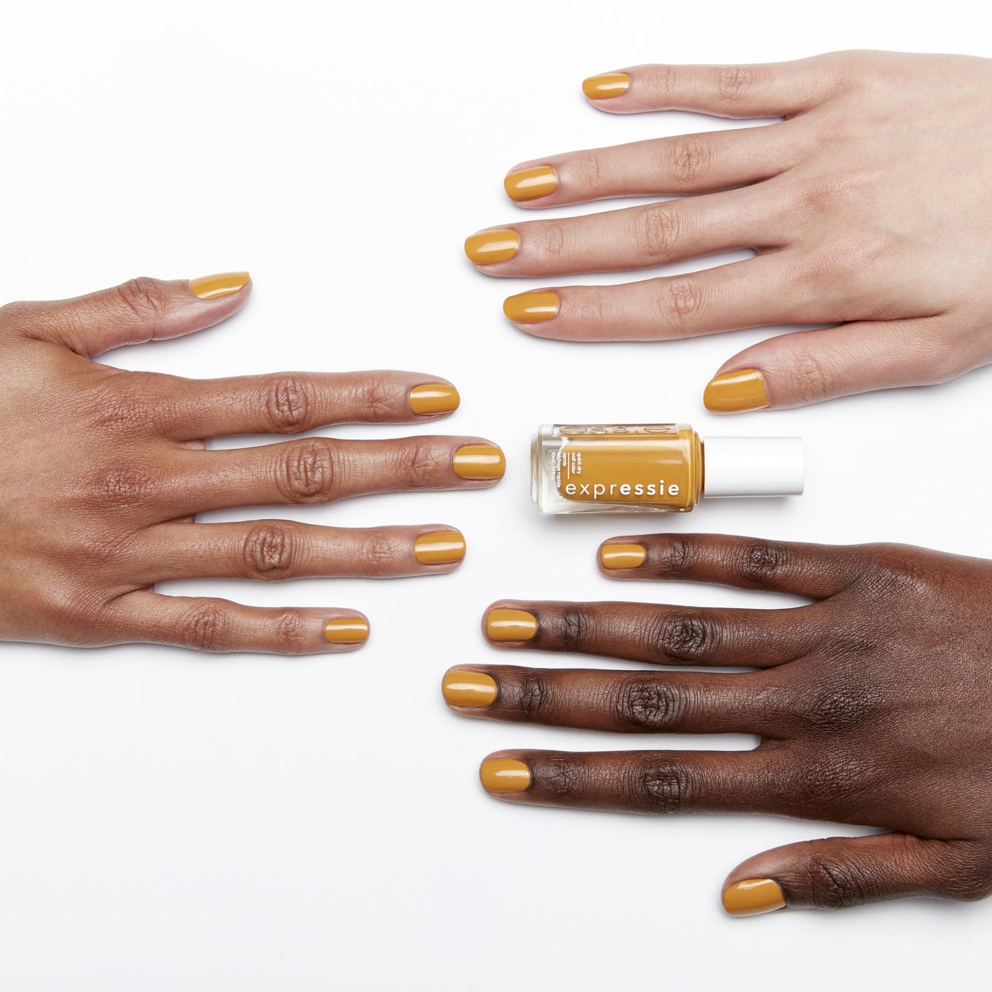 essie Expressie Nail Polish, Quick-Dry Golden Yellow Nail Polish, Vegan, Don't Hate, Curate, 0.33 fl oz Beauty & Personal Care essie