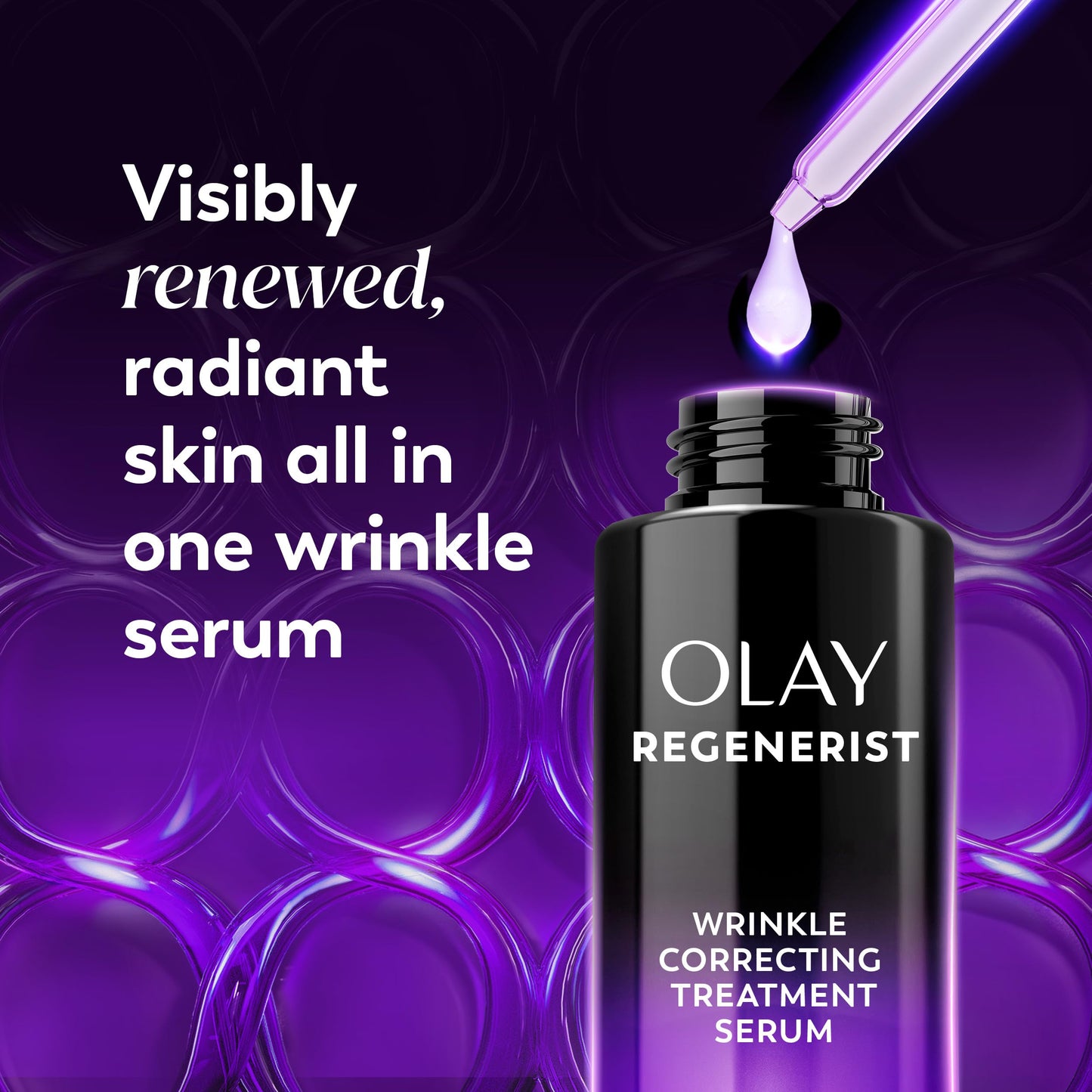 Olay Regenerist Resurfacing Retinol Serum, Renew, Anti-Wrinkle Serum for Women, Anti-Aging Skin Care, Advanced Night Repair, Fragrance-Free