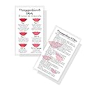 Boutique Marketing LLC Spanish Lip Blush Aftercare Card | Micropigmentación de Labios | 50 Pack | 2 x 3.5in inches Business Card | White with Red Lips